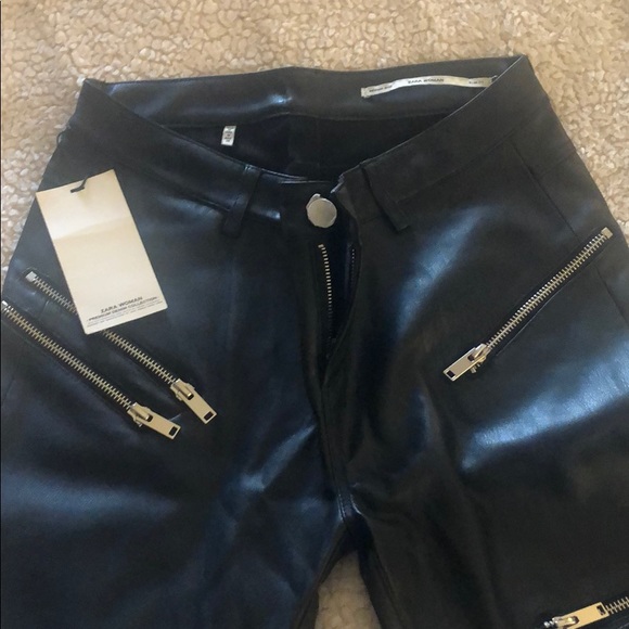 Leather biker pants - Picture 6 of 7